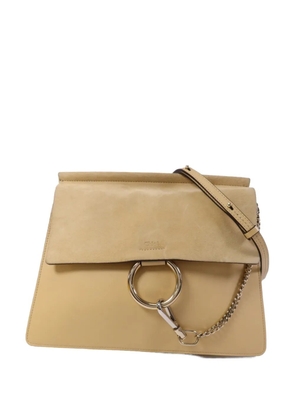 Chloé Pre-Owned large Faye leather shoulder bag - Neutrals