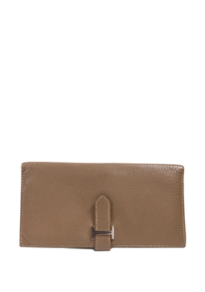 Hermès Pre-Owned Bearn Soufflet long wallet - Neutrals