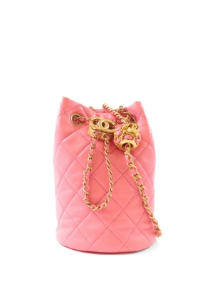 CHANEL Pre-Owned quilted CC-logo shoulder bag - Pink
