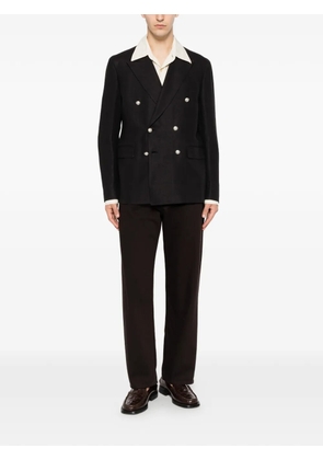 Brian Dales double-breasted peak-lapel blazer - Black