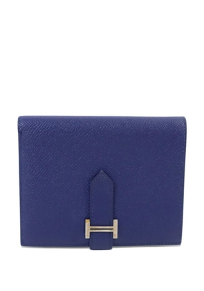 Hermès Pre-Owned 2018 Bearn Compact Epsom leather wallet - Blue