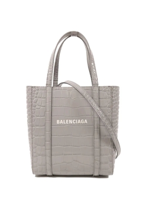 Balenciaga Pre-Owned Everyday two-way crocodile-effect calfskin tote bag - Grey