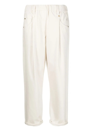 Brunello Cucinelli straight-leg cropped trousers - Neutrals