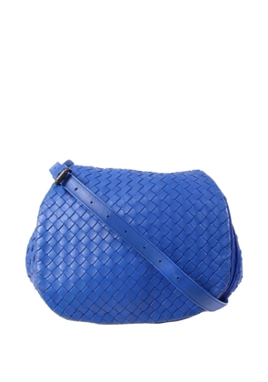 Bottega Veneta Pre-Owned Intrecciato lambskin shoulder bag - Blue