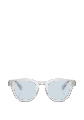Burberry oval-frame sunglasses - White