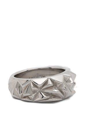 FERSERA geometric-engraved ring - Silver