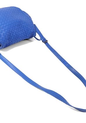 Bottega Veneta Pre-Owned Intrecciato lambskin shoulder bag - Blue