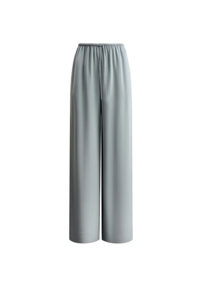 12 STOREEZ Alice drawstring silk trousers - Blue