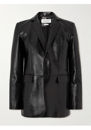 McQueen - Leather Blazer - Men - Black - IT 48