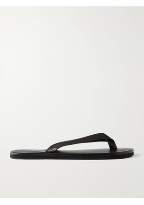 Auralee - Leather Flip-Flops - Men - Black - US 7