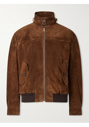 McQueen - Panelled Suede Harrington Jacket - Men - Brown - IT 48