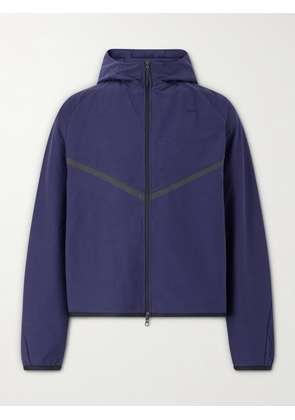Nike - Tech Shori Logo-Embroidered Shell Jacket - Men - Blue - S