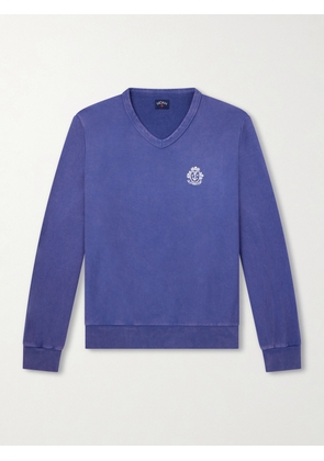 Noah - Logo-Printed Cotton Sweatshirt - Men - Blue - S