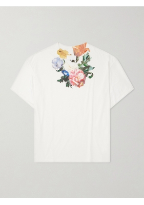 Maison Margiela - Floral-Printed Cotton T-Shirt - Men - White - S