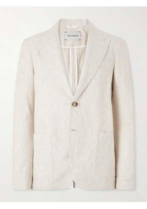 Oliver Spencer - Tillman Herringbone Cotton and Linen-Blend Suit Jacket - Men - Neutrals - UK/US 36