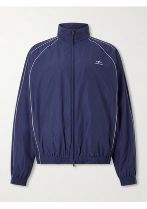 Balenciaga - Logo-Print Cotton-Blend Track Jacket - Men - Blue - S