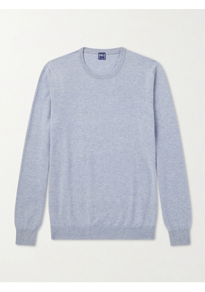 FEDELI - Cashmere Sweater - Men - Blue - IT 46