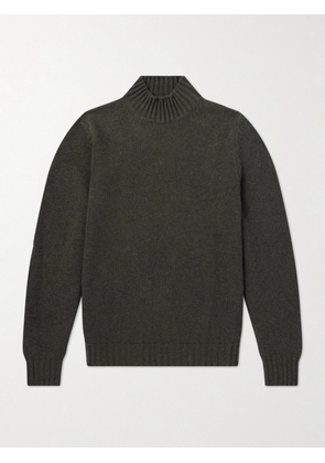 FEDELI - Onda Wool and Cashmere-Blend Sweater - Men - Green - IT 46