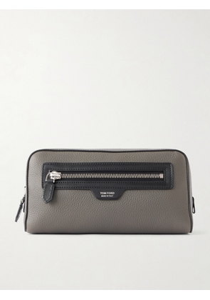 TOM FORD - Soft Leather Vanity Case - Men - Gray