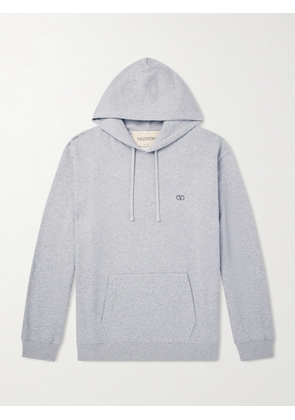 Valentino Garavani - Vlogo Signature Cotton Hoodie - Men - Gray - S