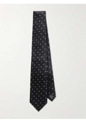 TOM FORD - 8cm Polka Dot Silk Tie - Men - Black