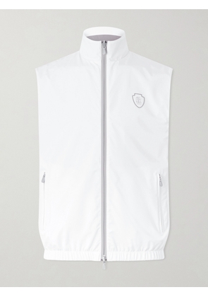 Brunello Cucinelli - Logo-Appliquéd Shell Golf Jacket - Men - Neutrals - M