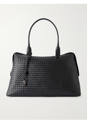 Bottega Veneta - Intrecciato-Trimmed Leather Duffle Bag - Men - Black