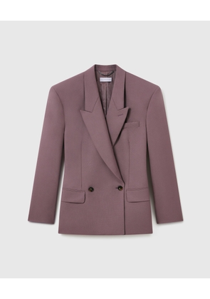 Stella McCartney - Canvas Double-Breasted Waisted Jacket, , Size: 36