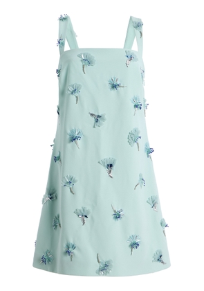 SIMKHAI Ella Embellished Crepe Mini Dress - Moda Operandi