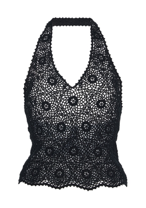 NILI LOTAN Ventura Crocheted Cotton Top - Moda Operandi