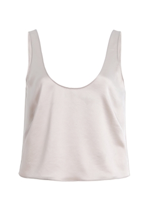 Leset Barb Scoop Satin Tank Top - Moda Operandi