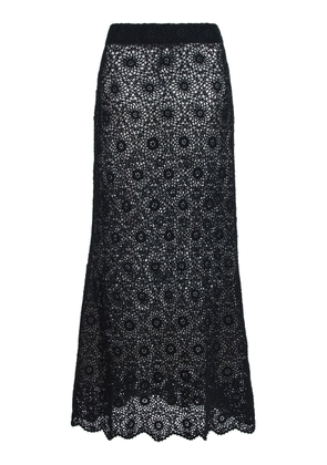 NILI LOTAN Nika Crochet Cotton Maxi Skirt - Moda Operandi