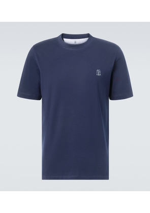 Brunello Cucinelli Logo cotton jersey T-shirt