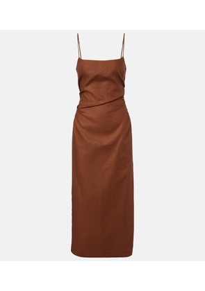 SIR Linen midi dress