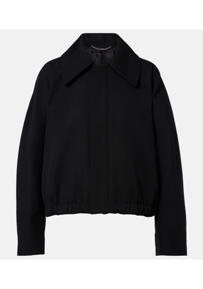 Victoria Beckham Arden virgin wool gabardine blouson jacket