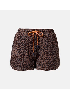The Upside Ludlow Lucky leopard-print running shorts