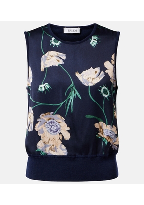 Erdem Floral wool sweater vest