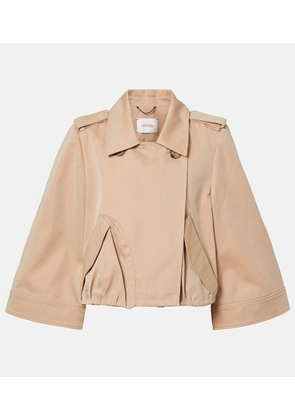 Dorothee Schumacher Luxury Layer cropped cotton-blend jacket