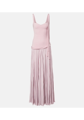 Marmar Halim Ana crepe and chiffon gown