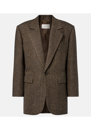 Saint Laurent Herringbone wool-blend blazer
