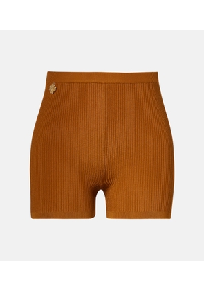 Saint Laurent Ribbed-knit shorts