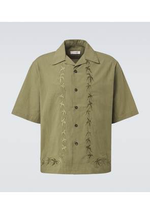 Commas Embroidered bowling shirt