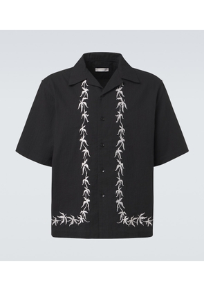 Commas Embroidered bowling shirt