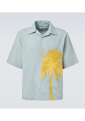 Commas Embroidered bowling shirt