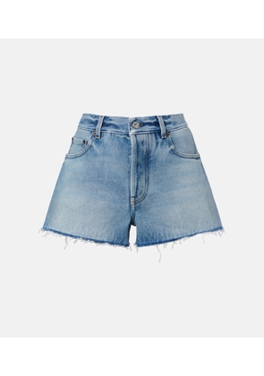 Miu Miu Frayed denim shorts