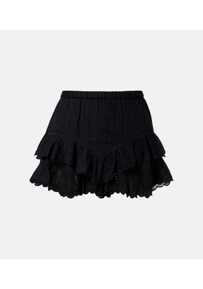 Marant Etoile Jocadia broderie anglaise cotton shorts