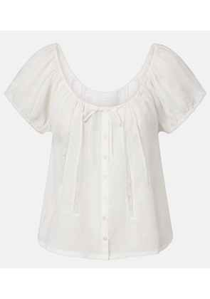 Citizens of Humanity Tatev lace-trimmed top