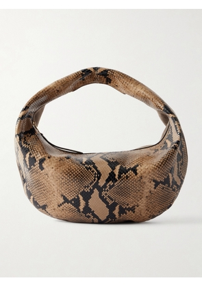 KHAITE - Olivia Medium Snake-effect Leather And Suede Bag - Animal Print - One size