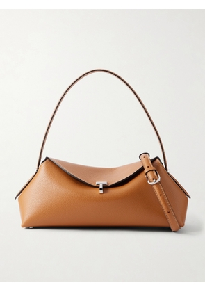 TOTEME - T-lock Full-grain Leather Shoulder Bag - Brown - One size