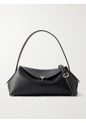 TOTEME - T-lock Full-grain Leather Shoulder Bag - Black - One size